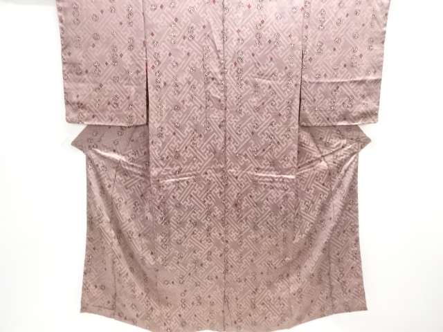 JAPANESE KIMONO / ANTIQUE KIMONO / SILK / RINZU / FLOWER